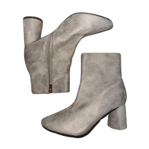 Faux Suede Ankle Boots